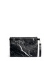 首图 - 点击放大 - BALENCIAGA - 'Phileas' marble print leather zip pouch