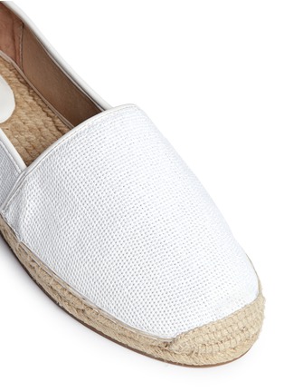 细节 - 点击放大 - MICHAEL KORS - KENDRICK漆皮拼接珠片麻编便鞋