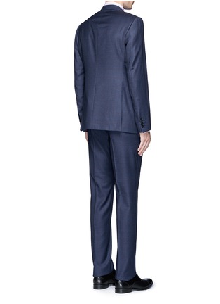 背面 - 点击放大 - ARMANI COLLEZIONI - M LINE格纹羊毛西服套装