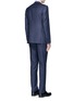背面 - 点击放大 - ARMANI COLLEZIONI - M LINE格纹羊毛西服套装