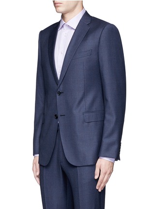 正面 -点击放大 - ARMANI COLLEZIONI - M LINE格纹羊毛西服套装
