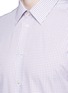 细节 - 点击放大 - ARMANI COLLEZIONI - 层叠格纹图案纯棉衬衫