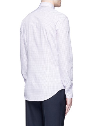 背面 - 点击放大 - ARMANI COLLEZIONI - 层叠格纹图案纯棉衬衫