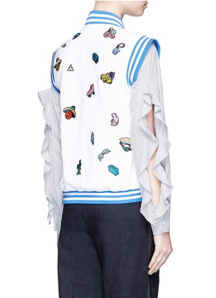 背面 - 点击放大 - MIRA MIKATI - 徽章拼贴背心外套