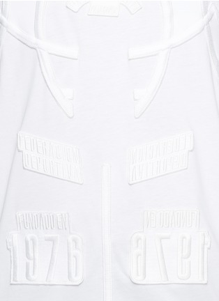 细节 - 点击放大 - MARCELO BURLON - Cabaiguan徽章刺绣图案纯棉T恤