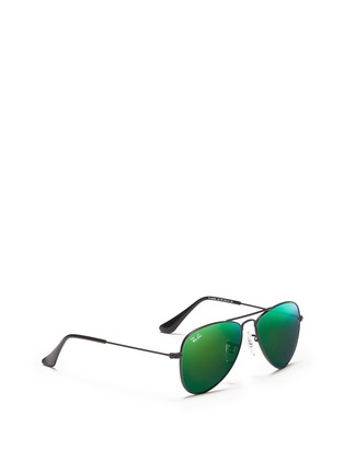 模特示范图 - 点击放大 - RAY-BAN - Aviator Junior' metal sunglasses