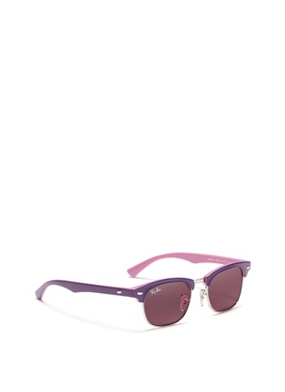 模特儿示范图 - 点击放大 - RAY-BAN - 'Clubmaster Junior' browline sunglasses
