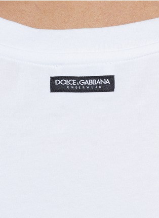 细节 - 点击放大 - DOLCE & GABBANA - 弹性棉料背心套装