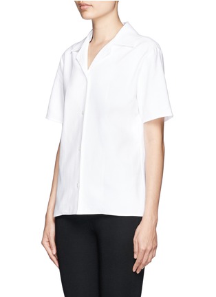 正面 - 点击放大 - STELLA MCCARTNEY - 玫瑰网眼刺绣衬衫