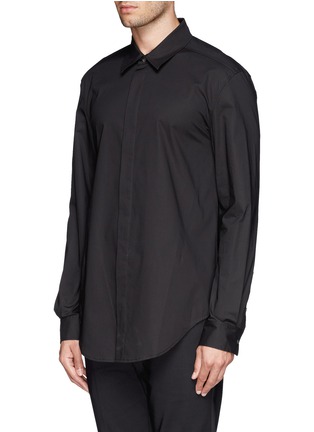 正面 -点击放大 - 3.1 PHILLIP LIM - 混棉纯色衬衫