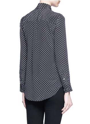 背面 - 点击放大 - EQUIPMENT - x Kate Moss SLIM SIGNATURE扭结装饰星形印花真丝衬衫