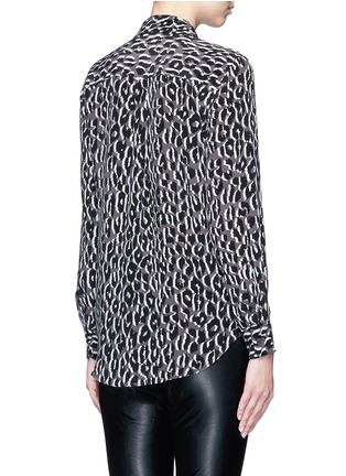 背面 - 点击放大 - EQUIPMENT - Slim Signature拼色刷纹真丝衬衫