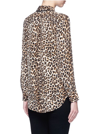 背面 - 点击放大 - EQUIPMENT - x Kate Moss SLIM SIGNATURE领带装饰豹纹真丝衬衫