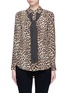 首图 - 点击放大 - EQUIPMENT - x Kate Moss SLIM SIGNATURE领带装饰豹纹真丝衬衫