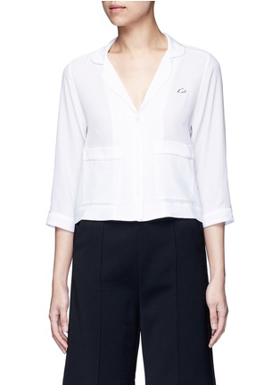 首图 - 点击放大 - EQUIPMENT - LAKE签名印花真丝上衣