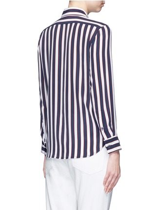背面 - 点击放大 - EQUIPMENT - Leema拼色条纹真丝衬衫