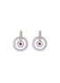 首图 - 点击放大 - SAMUEL KUNG - Convertible jade diamond pink sapphire earring pendant