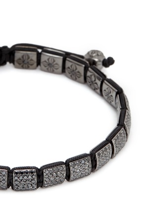 细节 - 点击放大 - SHAMBALLA JEWELS - 'Lock' black diamond 18k gold bracelet
