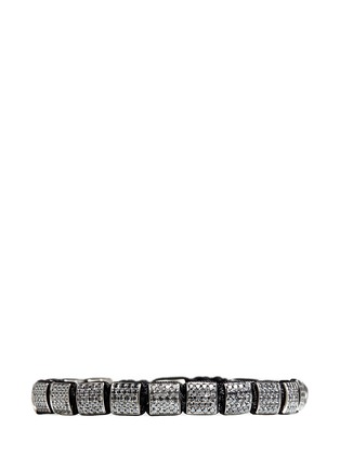 首图 - 点击放大 - SHAMBALLA JEWELS - 'Lock' black diamond 18k gold bracelet