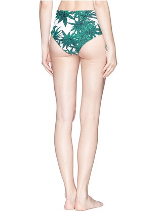背面 - 点击放大 - MARA HOFFMAN - 'Harvest' reversible lace up high waist bikini bottoms