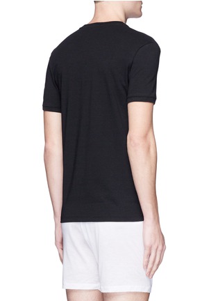 背面 - 点击放大 - DOLCE & GABBANA - 品牌标志刺绣v领T恤