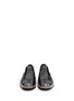 模特儿示范图 - 点击放大 - COLE HAAN - ZEROGRAND金属色真皮雕花翼纹牛津鞋