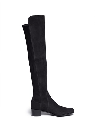 首图 - 点击放大 - STUART WEITZMAN - 'Reserve' elastic back suede boots