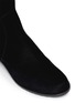 细节 - 点击放大 - STUART WEITZMAN - RESERVE弹力拼贴绒面皮过膝长靴