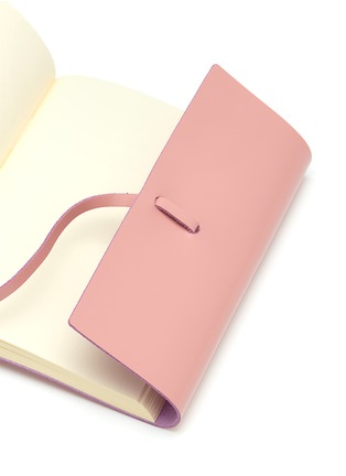 细节 - 点击放大 - PINETTI - Siviglia Romano小牛皮笔记本－粉红色