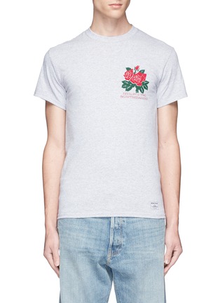 首图 - 点击放大 - BEDWIN & THE HEARTBREAKERS - Ralph玫瑰图案纯棉T恤