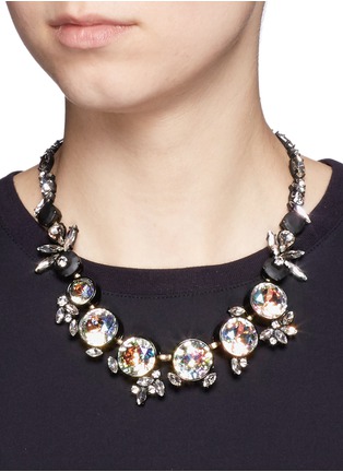 模特示范图 - 点击放大 - J.CREW - 大小仿水晶项链