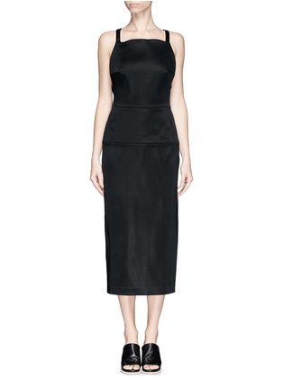 首图 - 点击放大 - ELLERY - 'Huston' crisscross satin pinafore dress