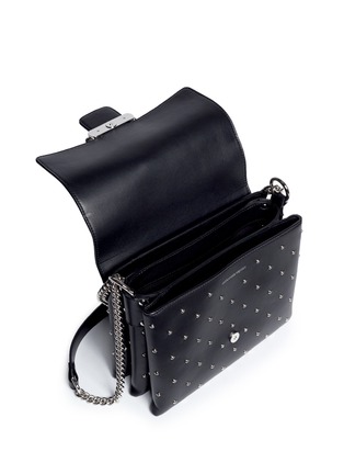 细节 - 点击放大 - ALEXANDER MCQUEEN - 铆钉装饰牛皮单肩包