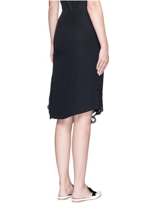 背面 - 点击放大 - VICTORIA BECKHAM - 蕾丝装饰真丝半身裙