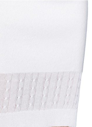 细节 - 点击放大 - VICTORIA BECKHAM - 拼接设计单色混羊绒半身裙