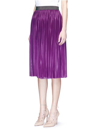 正面 - 点击放大 - VICTORIA BECKHAM - 单色百褶半身裙