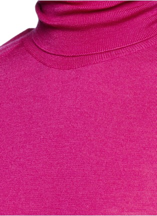 细节 - 点击放大 - VICTORIA BECKHAM - 高领羊毛针织背心