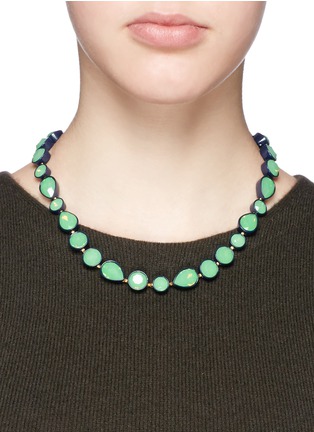 模特示范图 - 点击放大 - J.CREW - Sea glass brulée necklace