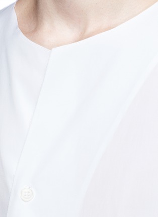 细节 - 点击放大 - MARNI - 裹身式纯棉衬衫