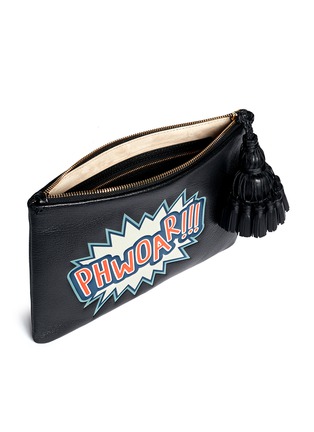 细节 - 点击放大 - ANYA HINDMARCH - 'Georgiana Phwoar!!' capra leather clutch