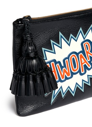 细节 - 点击放大 - ANYA HINDMARCH - 'Georgiana Phwoar!!' capra leather clutch