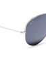细节 - 点击放大 - RAY-BAN - 'Aviator Mirror' metal sunglasses