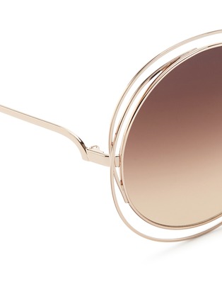 细节 - 点击放大 - CHLOÉ - Carlina金属镂空圆框太阳眼镜