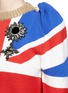 细节 - 点击放大 - GUCCI - 英国国旗嵌花徽章缀饰羊毛针织衫