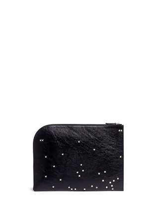 背面 - 点击放大 - ALEXANDER MCQUEEN - 铆钉骷髅图案牛皮手拿包