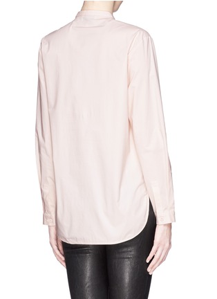 背面 - 点击放大 - 3.1 PHILLIP LIM - Collarless layer silk-cotton combo shirt