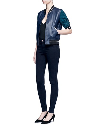 模特儿示范图 - 点击放大 - J BRAND - MARIA高腰修身牛仔裤