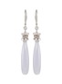 首图 - 点击放大 - SAMUEL KUNG - Diamond 18k white gold jade drop earrings