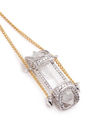 细节 - 点击放大 - EDDIE BORGO - SIBYL晶石链条吊坠耳环