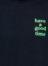 细节 - 点击放大 - HAVE A GOOD TIME - 沙滩涂鸦品牌标志纯棉T恤